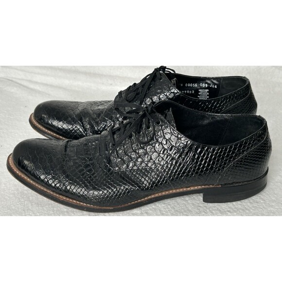 Stacy Adams Other - Stacy Adams Madison Anaconda Plain Toe Oxford Mens Size 12 D Black Formal Attire